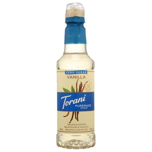 Torani Vanilla Zero Sugar Puremade Syrup