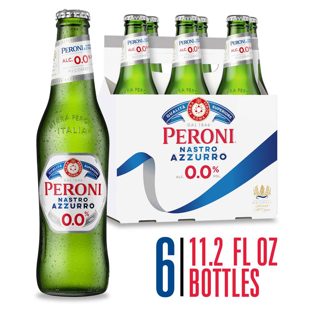 Peroni Non Alcoholic Italian Import Beer (6 pack, 11.2 fl oz)