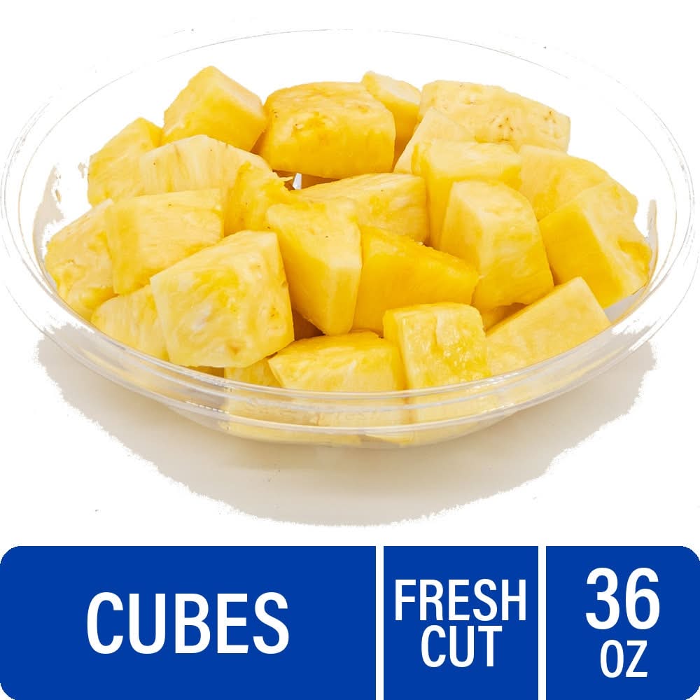 Fresh Cut Pineapple Cubes