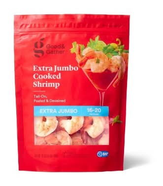 Good & Gather Extra Jumbo Cooked Shrimp (16 oz, 20 ct)