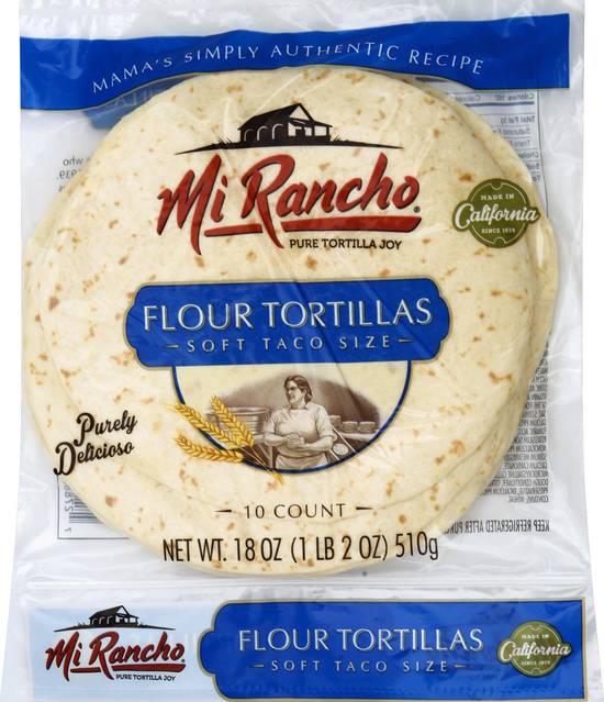 Mi Rancho Soft Taco Size Flour Tortillas (10 ct) Delivery Near You