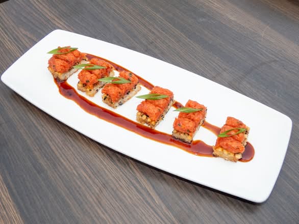 Crispy Sushi Rice w/Spicy Tuna