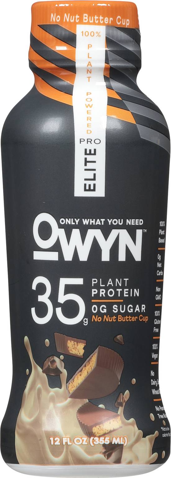 Owyn Pro Elite No Nut Butter Cup Protein Shake (12 fl oz)