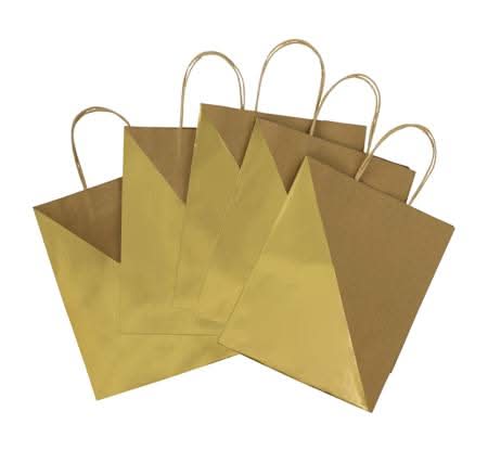 Kraft Gift Bag 5-Count Brown
