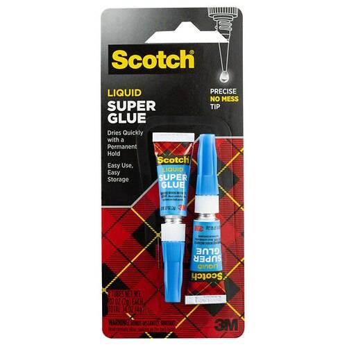 Scotch Super Glue Liquid - 0.07 oz x 2 pack