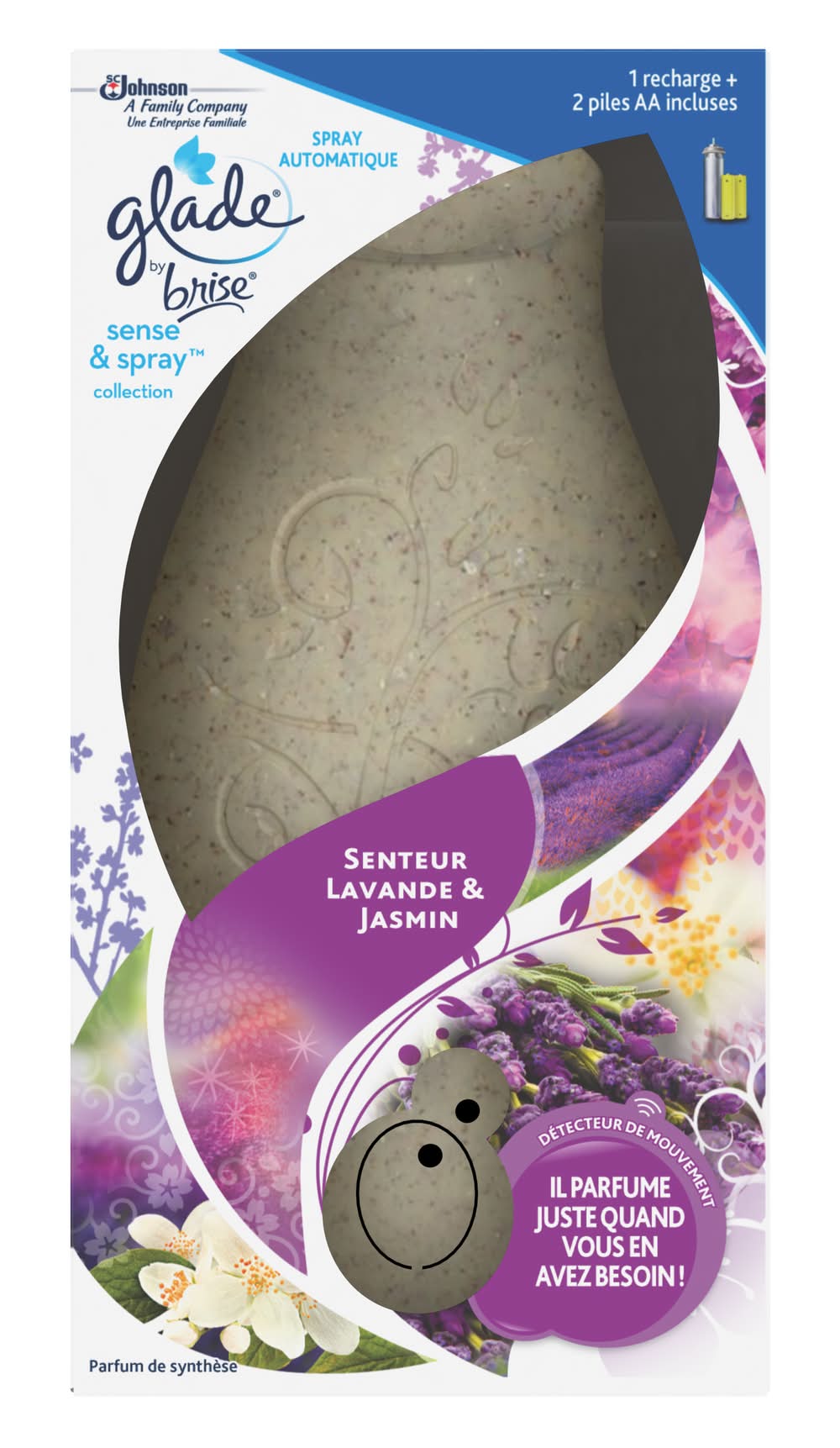 Glade Brise sense et spray désodorisant senteur lavande et jasmin diffuseur 1 recharge Delivery Near Me | Order Online