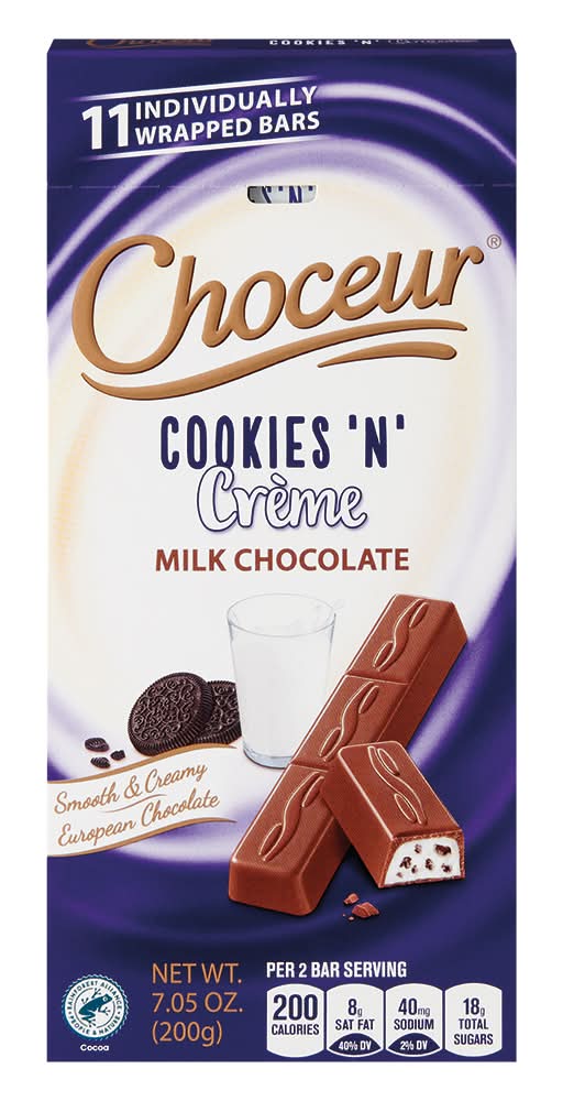 Choceur Cookies & Milk Creme Filled Chocolate (7.05 oz)