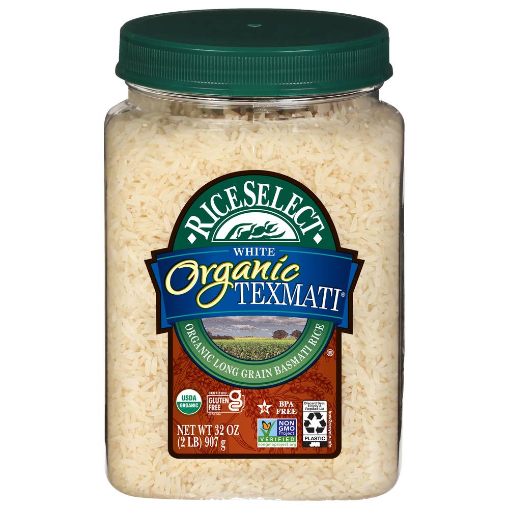 RiceSelect Organic White Texmati Basmati Rice (2 lbs)