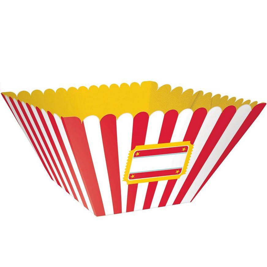 Movie Night Paper Snack Bowls, 8in, 3ct