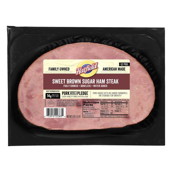 Hatfield Boneless Sweet Brown Sugar Ham Steak