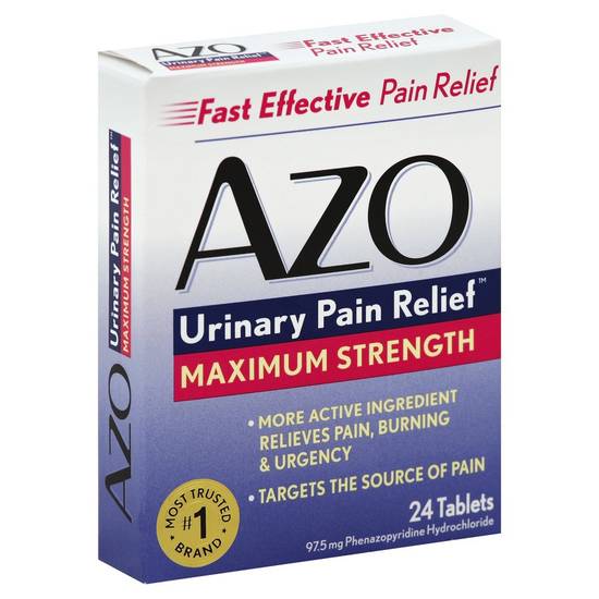 Azo Maximum Strength Urinary Pain Relief (24 ct )