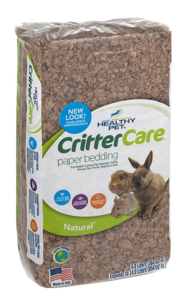 Critter Care Healthy Pet Natural Paper Bedding (2.11 lbs)