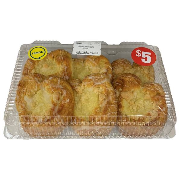 Lemon Danish Snail, 6 Count