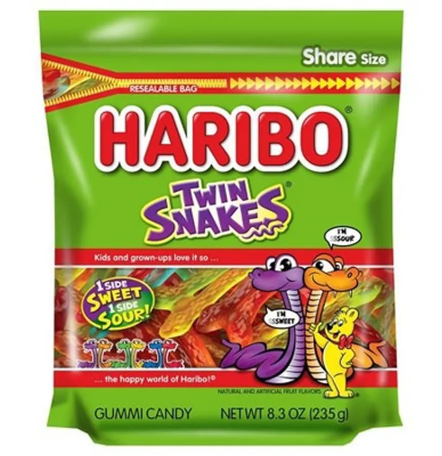 Haribo Twin Snakes Gummi Candy