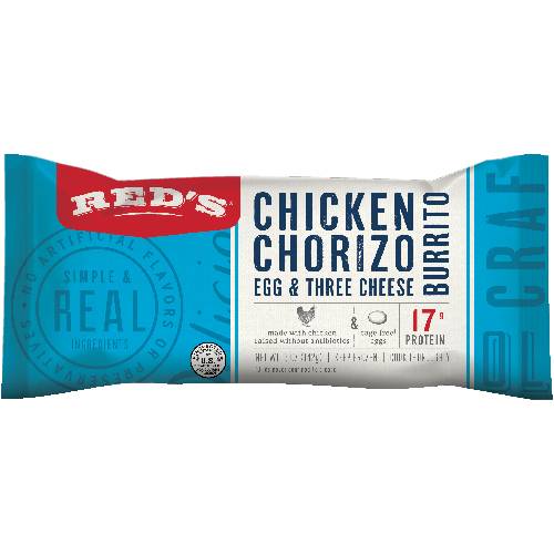 Red's All Natural Chicken Chorizo Egg & Cheese Burrito