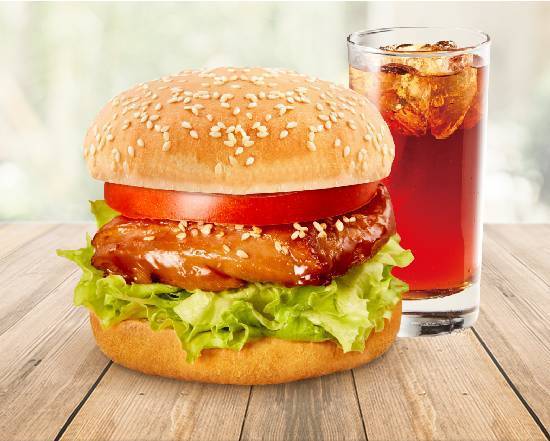 【套餐】蜜汁嫩雞腿堡｜Honey Soy Chicken Thigh Burger