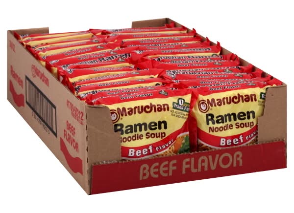 Maruchan Ramen Noodle Soup, Beef (72 oz, 24 ct)