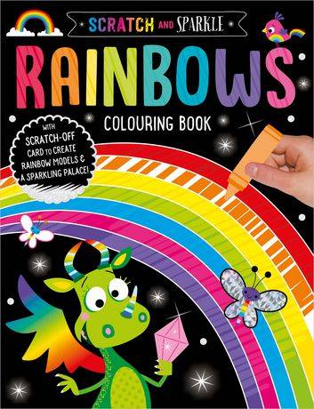 Livre De Coloriage Scratch and Sparkle Rainbows