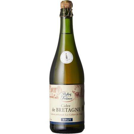 Cidre de Bretagne IGP brut REFLETS DE FRANCE - La bouteille de 75cL