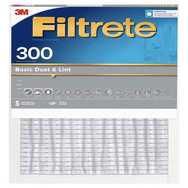 3M Filtrete Basic Dust & Lint Air Filter 300 Mpr