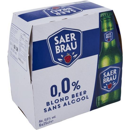 Saer Brau - Bière blonde sans alcool (6 x 250ml)