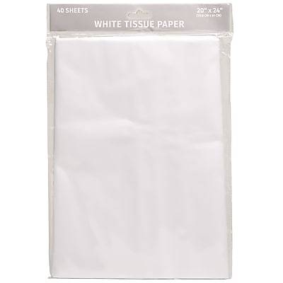 American Crafts Tissue Paper Sheets, White (0.42 lbs, 40 ct)