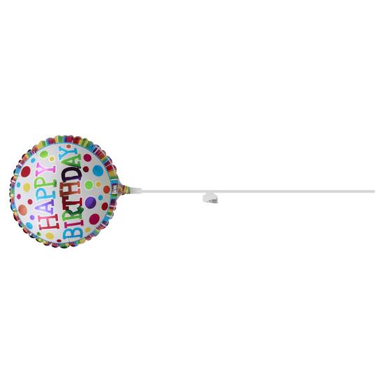 Na Happy Birthday Ballon (white-blue-yellow-green-red-orange-pink-indigo-brown)