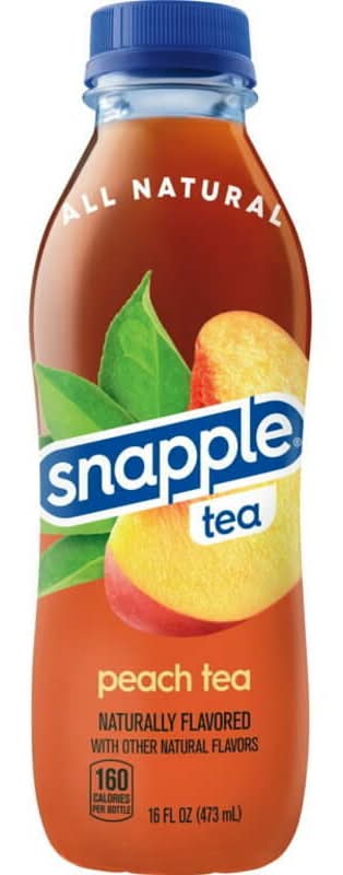 Snapple All Natural Peach Tea Bottle 16oz
