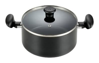 T-Fal Dutch Oven With Lid Simply Cook Nonstick Cookware, Black