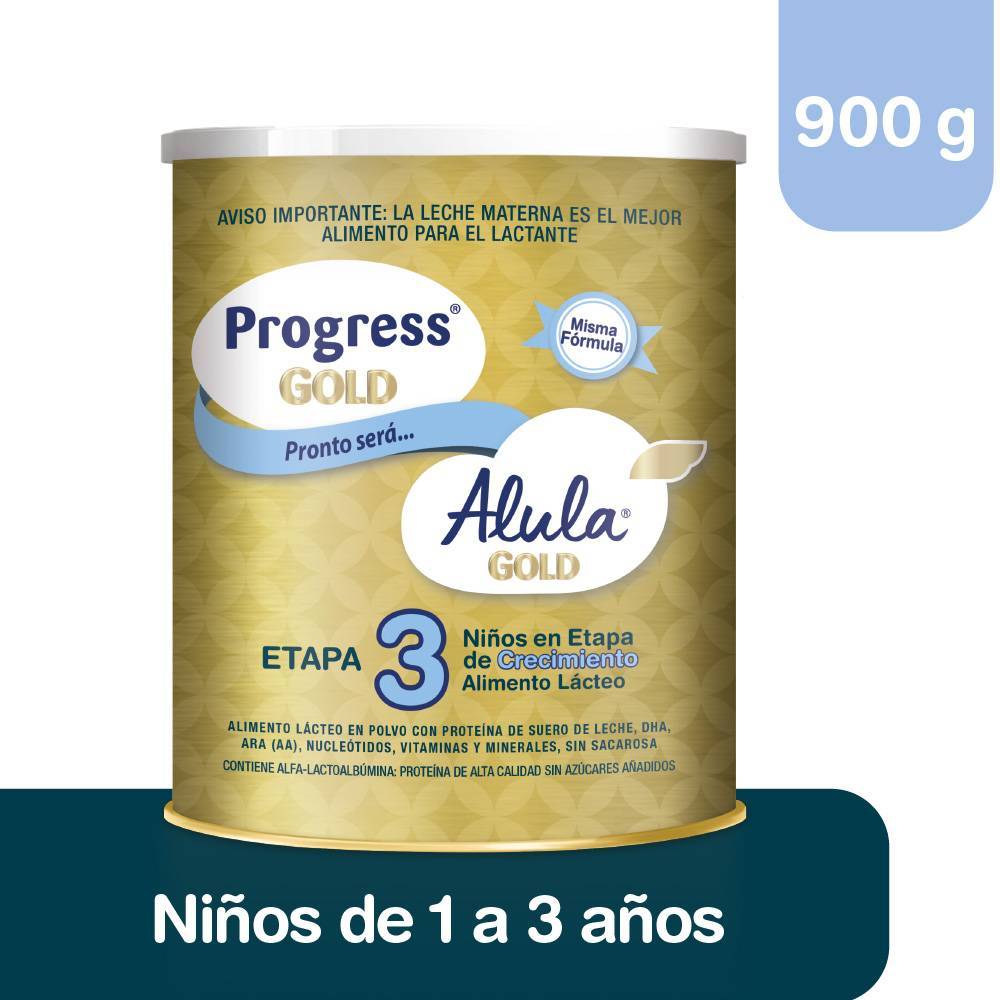 Bebida lactea  en polvo para niños de 1 a 3 años 900 gr PROGRESS