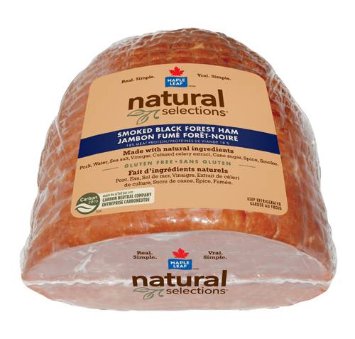 Maple Leaf Natural Selections Ham Smoked Black Forest