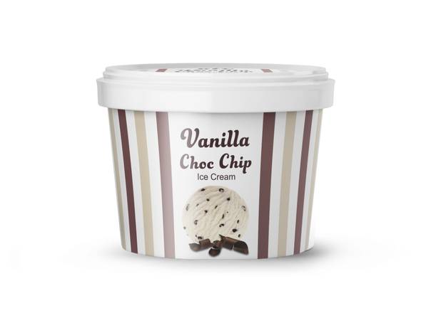 Vanilla Choc Chip Ice Cream 250ml