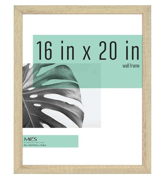 MCS Gallery Poster Frame, 16" x 20", Natural Woodgrain