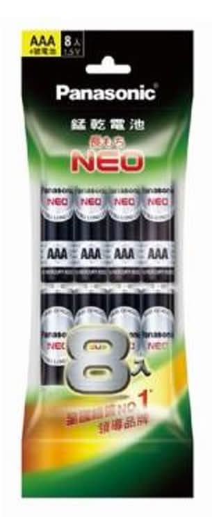 #218630 Panasonic 錳乾電池4號8入 R03NNT/8SW