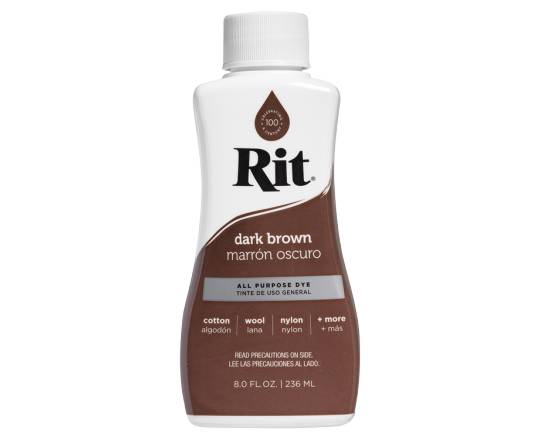 Rit Dark Brown Liquid Dye (8 fl oz)