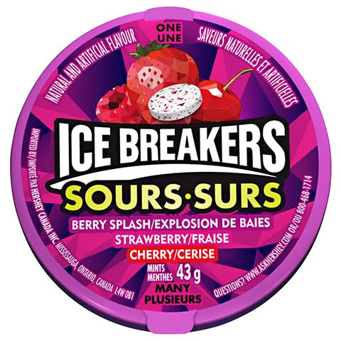 Ice Breakers Sours Berry Flavoured Mints (43 g)