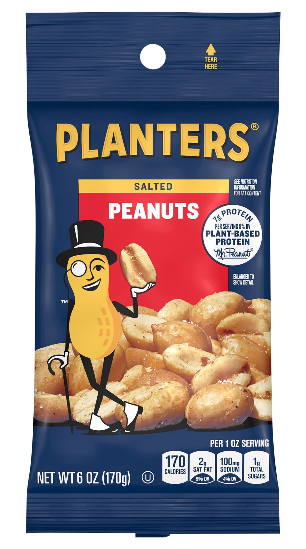 Planters Peanuts, Salted (6 oz)