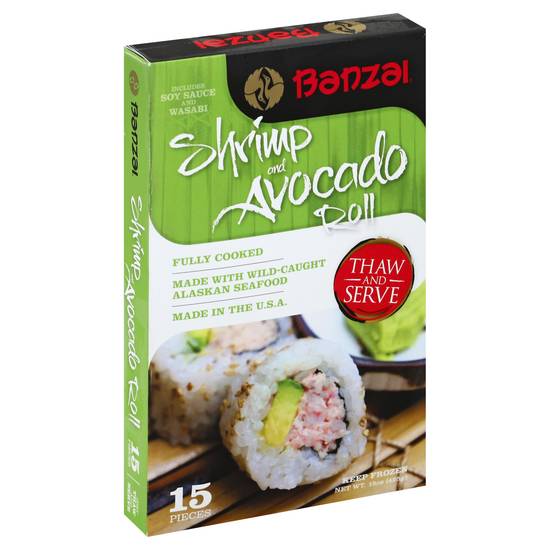 Banzai Shrimp and Avocado Roll (15 ct)