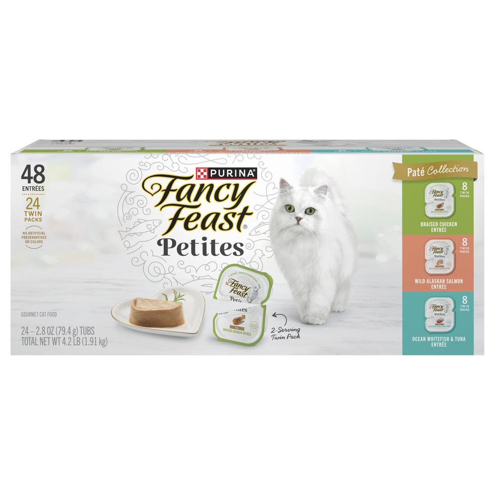 Fancy Feast Petites Pate Collection Gourmet Cat Food (4.2 lbs)