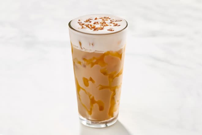 Honey Caramel Crunch Iced Coffee