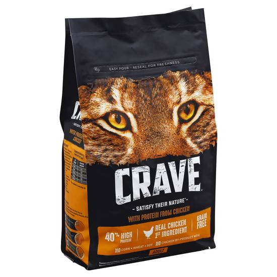 Crave Real Chicken Adult Cat Food (4 lbs)