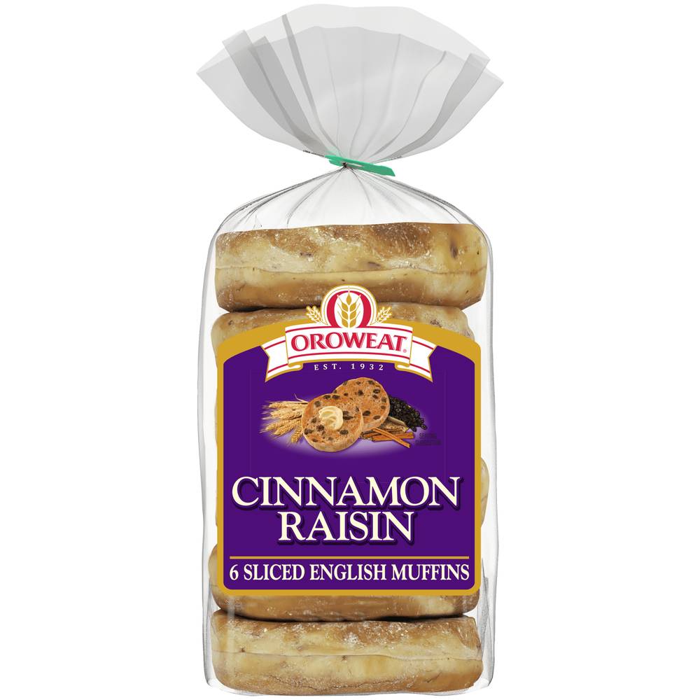 Oroweat Cinnamon Raisin Sliced English Muffins (14.5 oz)