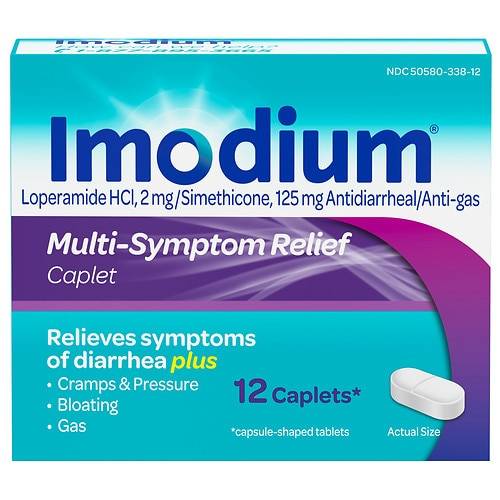 Imodium Multi-Symptom Relief Anti-Diarrheal Medicine Caplets - 12.0 ea
