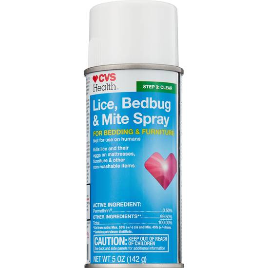 CVS Health Lice, Bedbug & Mite Spray for Bedding & Furniture, 5 OZ