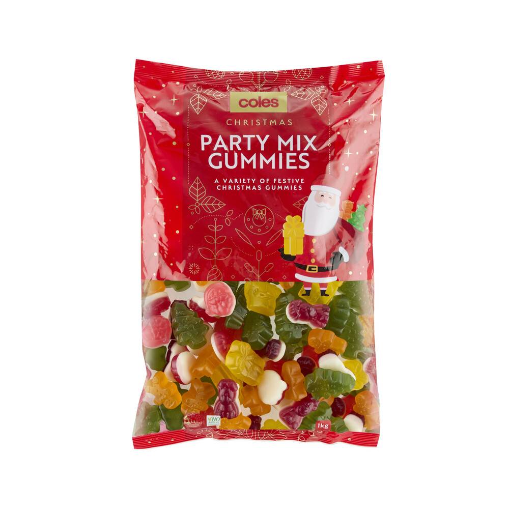 Coles Christmas Party Mix Gummies (1kg)