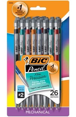 BiC #2 Mechanical Xtra Precision 0.5mm Lead Pencil (26 ct)