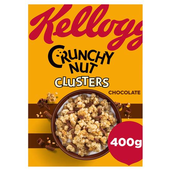 Kellogg's Crunchy Nut Chocolate Clusters Breakfast Cereal 400g