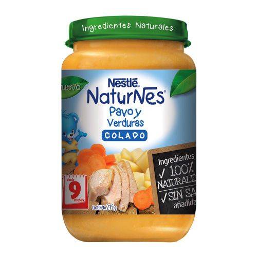 Nestlé - Colado NaturNes pavo con verduras - Frasco 215 g