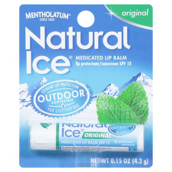 Mentholatum Natural Ice Original Spf 15 Lip Protectant/Sunscreen