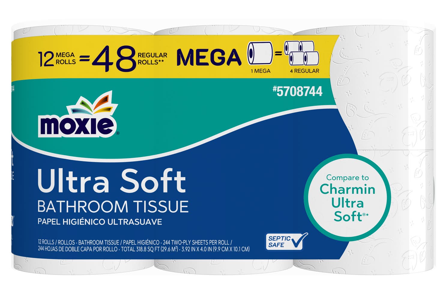 Moxie 12 -Pack 2-ply Toilet Paper